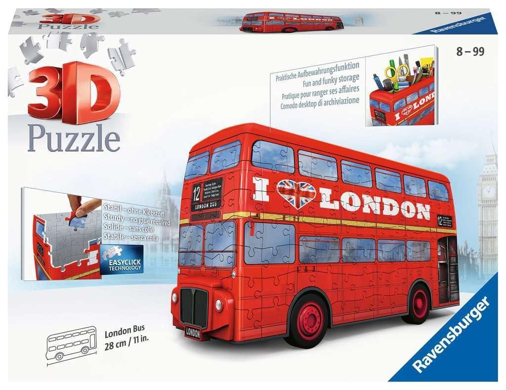 3D Puzzle London Bus Penzil Holder