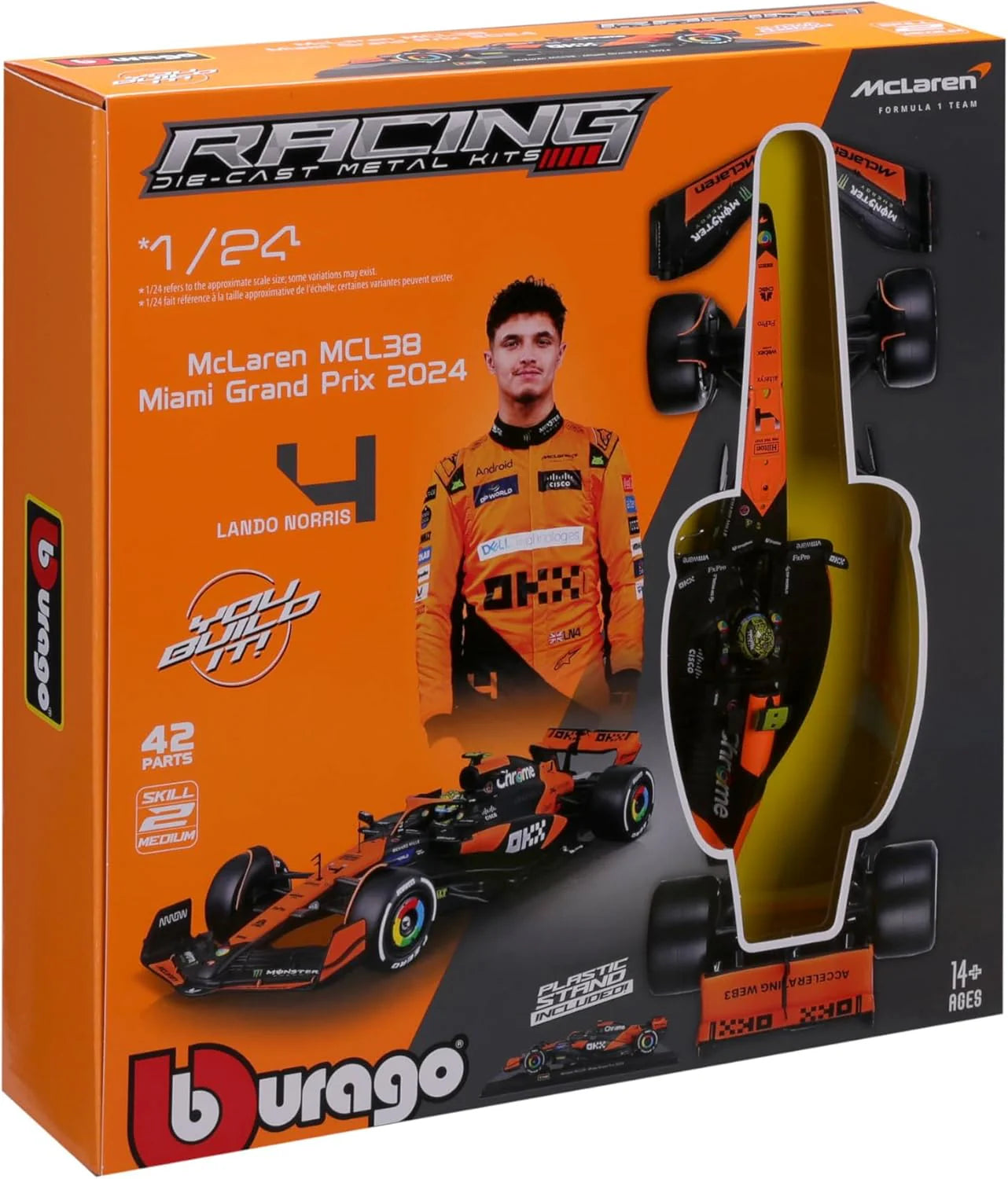 BURAGO MODEL KIT MCLAREN MCL38 Norris F1