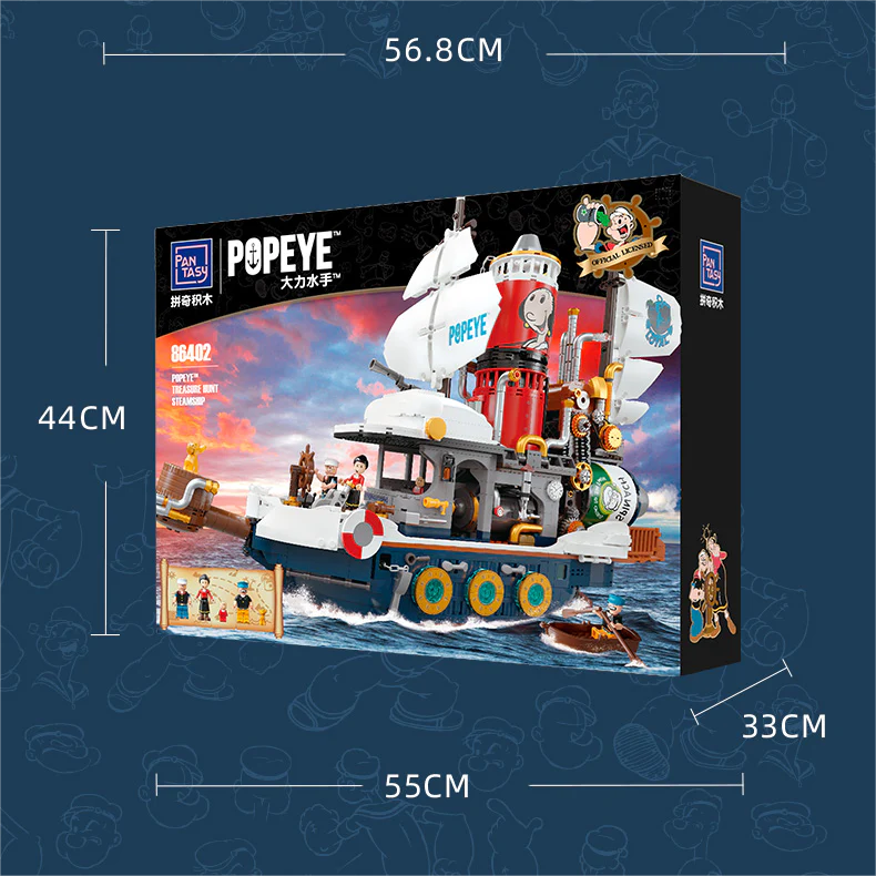 POPEYE TREASURE HUNT STEAMSHIP (86402)