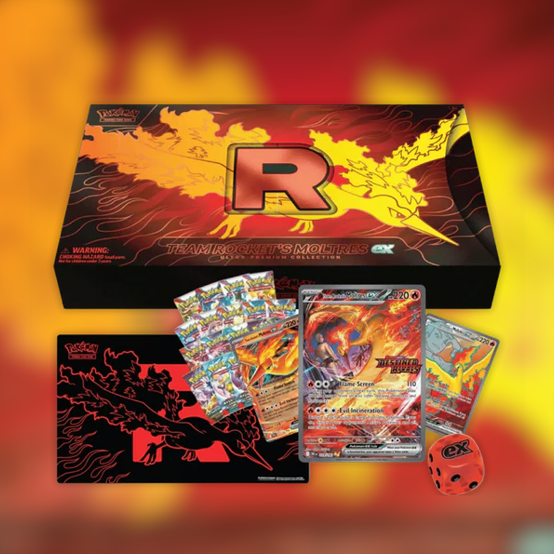 Pokémon TCG Team Rocket's Moltres Ex Ultra-Premium Collection by The Pokémon Company