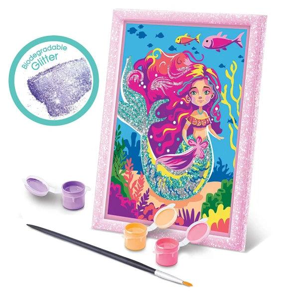 HappiHobbi Paint & Frame Paint By Numbers Mythical Mermaid by AS Art