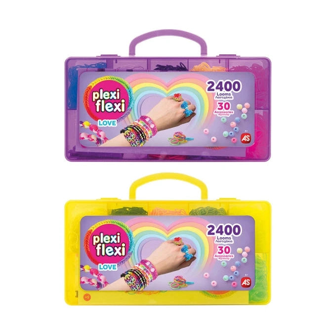 Plexi-Flexi Case With 2400 Looms & 30 Charms