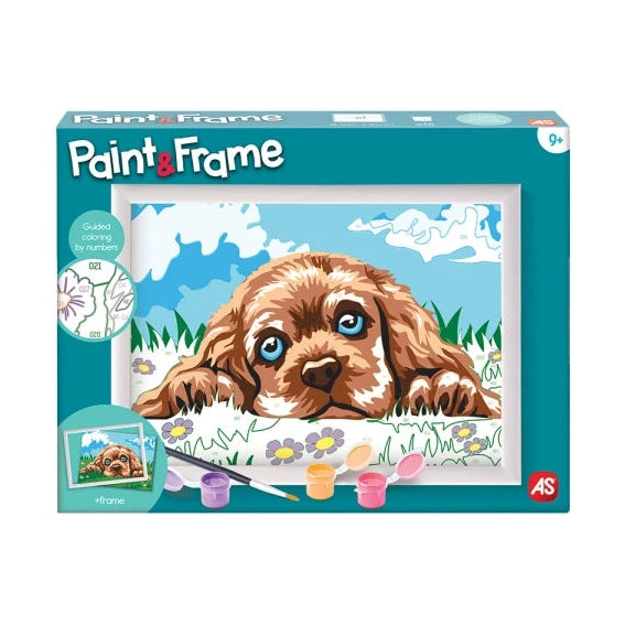 Paint and Frame "Loving Puppy"