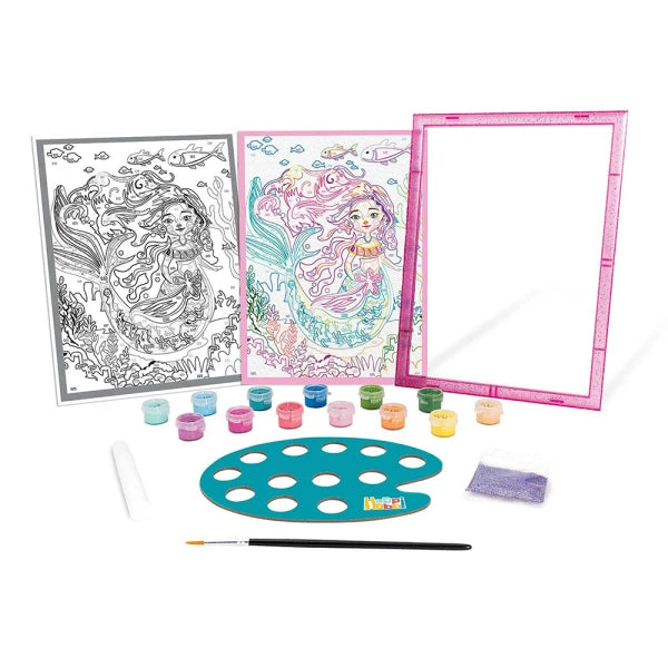 HappiHobbi Paint & Frame Paint By Numbers Mythical Mermaid by AS Art