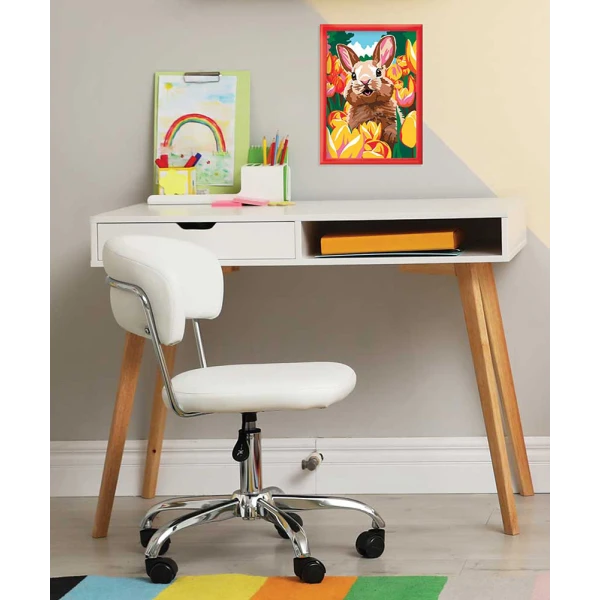 Paint & Frame " Cheerful Bunny" by AS Art