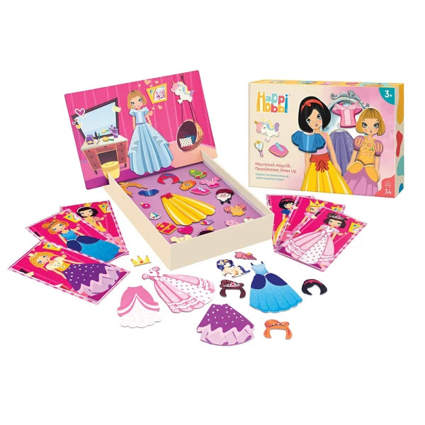 HappiHobbi Magnet Princesses Dress Up