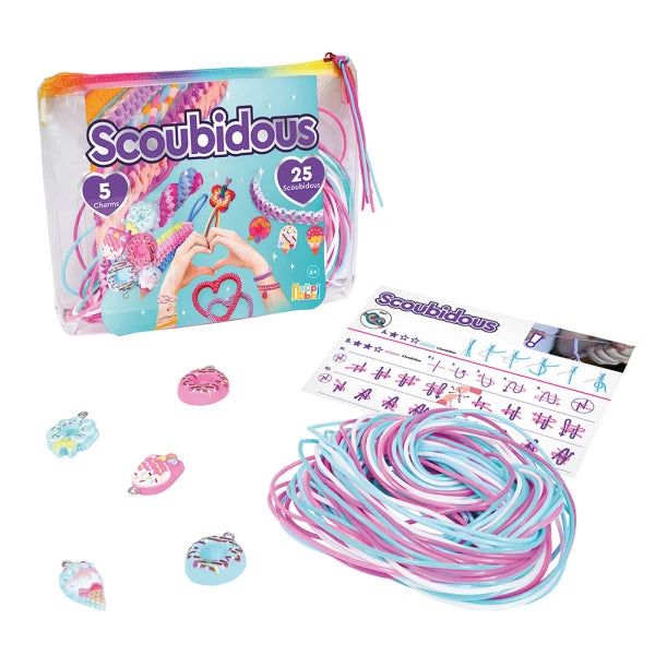 HappiHobbi Bag With 25 Scoubidois & Accessories by AS Art