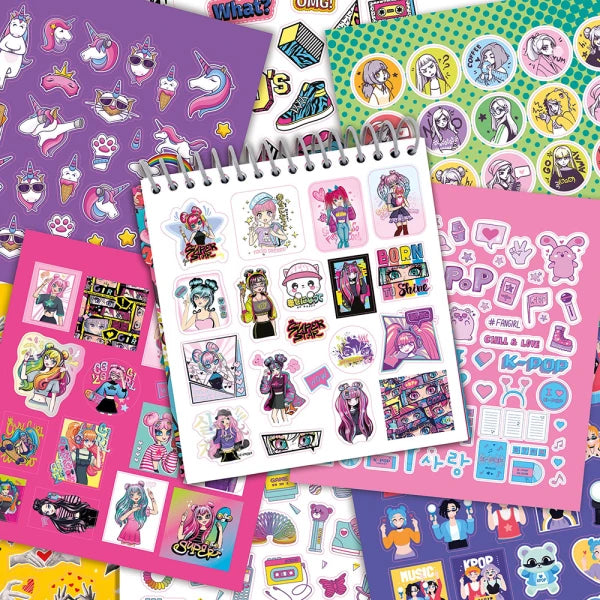 AS Notebook with Stickers by AS Art