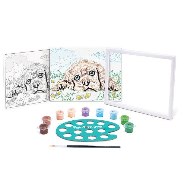 Paint and Frame "Loving Puppy" by AS Art