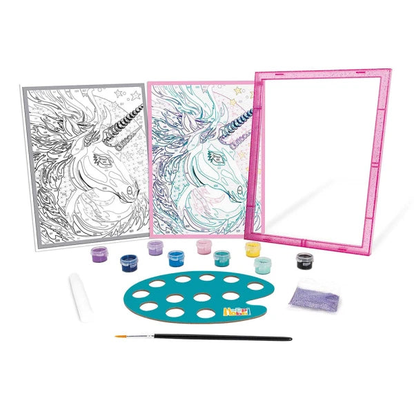 HAPPIHOBBI PAINT & FRAME PAINT BY NUMBERS FAIRYTALE UNICORN by NEW LAND