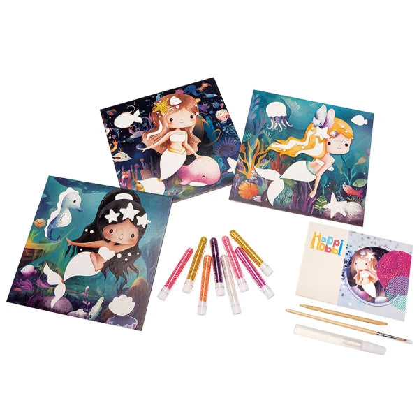 HappiHobbi Art Craft Set Crystal Beads Mermaids by AS Art