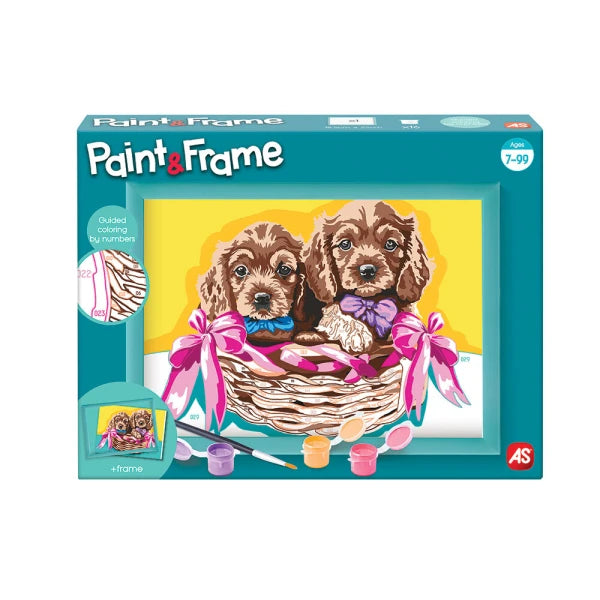 Paint & Frame "Puppies" by AS Art