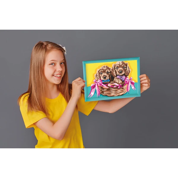 Paint & Frame "Puppies" by AS Art