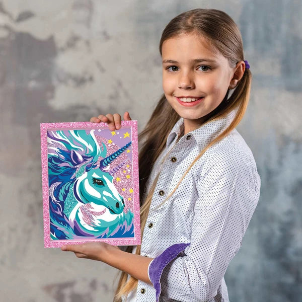 HAPPIHOBBI PAINT & FRAME PAINT BY NUMBERS FAIRYTALE UNICORN by NEW LAND